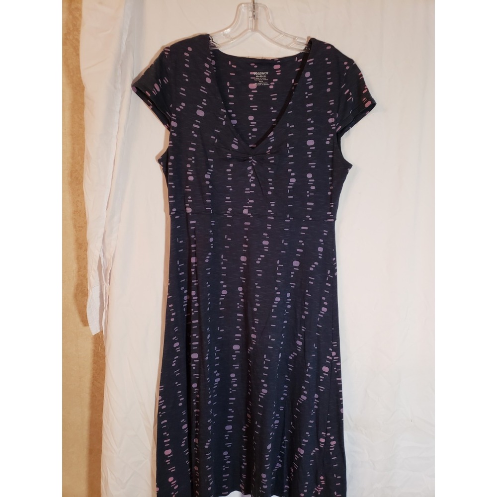 Women's Toad & Co Blue Cap Sleeves Dress Size M